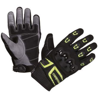 Modeka Handschuhe MX Top Textilmaterial Schwarz-Neongelb