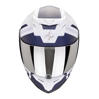 Scorpion Integralhelm Exo-520 Evo Air Banshee Gr.S Matt Weiß-Blau-Violett