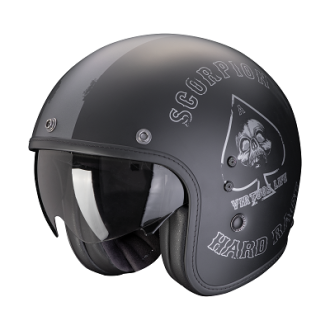 Scorpion Jethelm Belfast Evo Spade Matt Schwarz-Silber