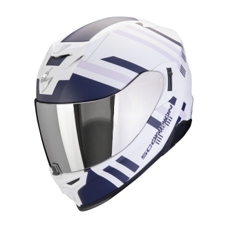 Scorpion Integralhelm Exo-520 Evo Air Banshee Gr.S Matt Weiß-Blau-Violett