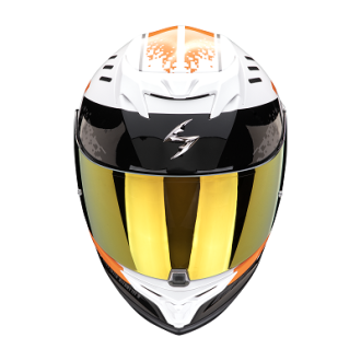 Scorpion Integralhelm Exo-520 Evo Air Titan Weiß-Orange