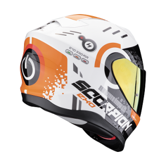 Scorpion Integralhelm Exo-520 Evo Air Titan Weiß-Orange